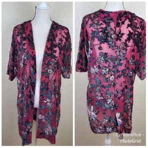 Arizona Jeans Sheer Floral Kimono (M/L)